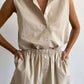 Donni. - Sandwash Sleeveless Shirt