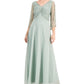 Vestido de noite longo com lantejoulas J Kara feminino, verde, tamanho 12