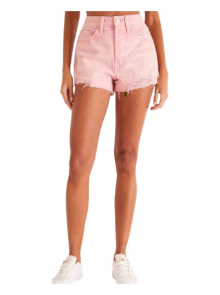 Z Supply - Shorts jeans clássicos de cintura alta