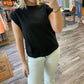 Entro - Braided Detail Cap Sleeve Top
