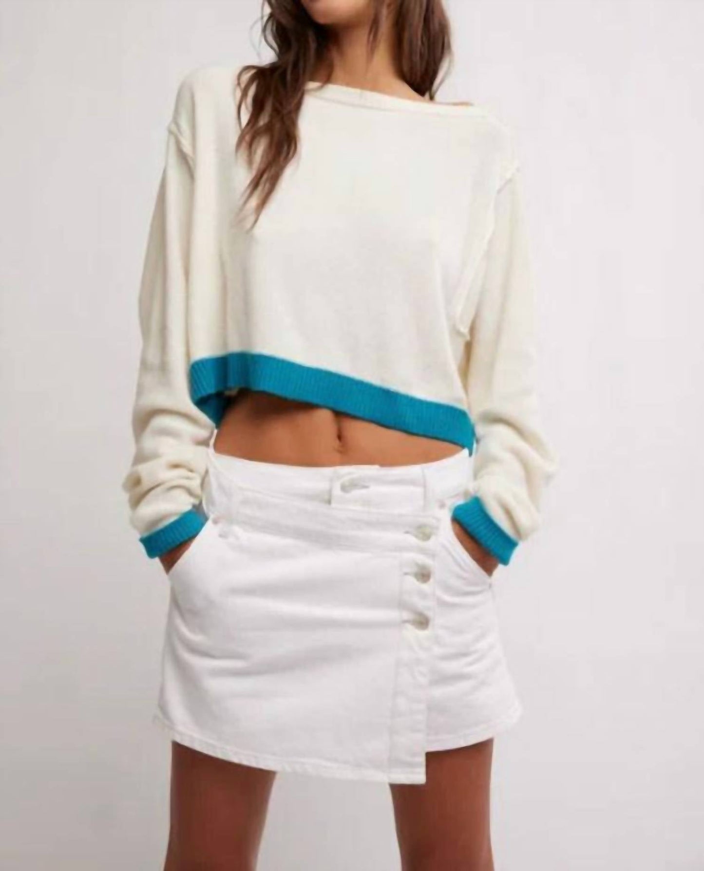 Free People - Into The Blue Pullover Sweater