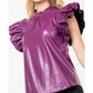 Thml - Feminine Flair Leather Top