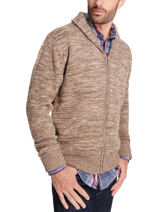 Cardigan vintage masculino à prova de intempéries, marrom, tamanho GG