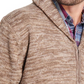 Cardigan vintage masculino à prova de intempéries, marrom, tamanho GG