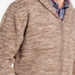 Cardigan vintage masculino à prova de intempéries, marrom, tamanho GG