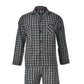 Conjunto de pijama de algodão largo Hanes masculino, tamanho 50, tamanho grande e alto, marrom