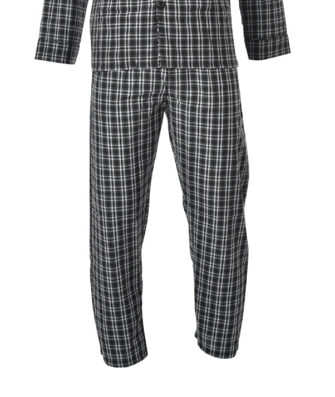 Conjunto de pijama de algodão largo Hanes masculino, tamanho 50, tamanho grande e alto, marrom