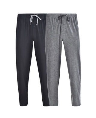 Hanes Men's Big And Tall Knit 2 Pack Pant Gray Size Large