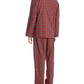 Conjunto de pijama Hanes CVC Broadcloth masculino, vermelho, tamanho médio