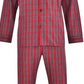 Conjunto de pijama Hanes CVC Broadcloth masculino, vermelho, tamanho médio
