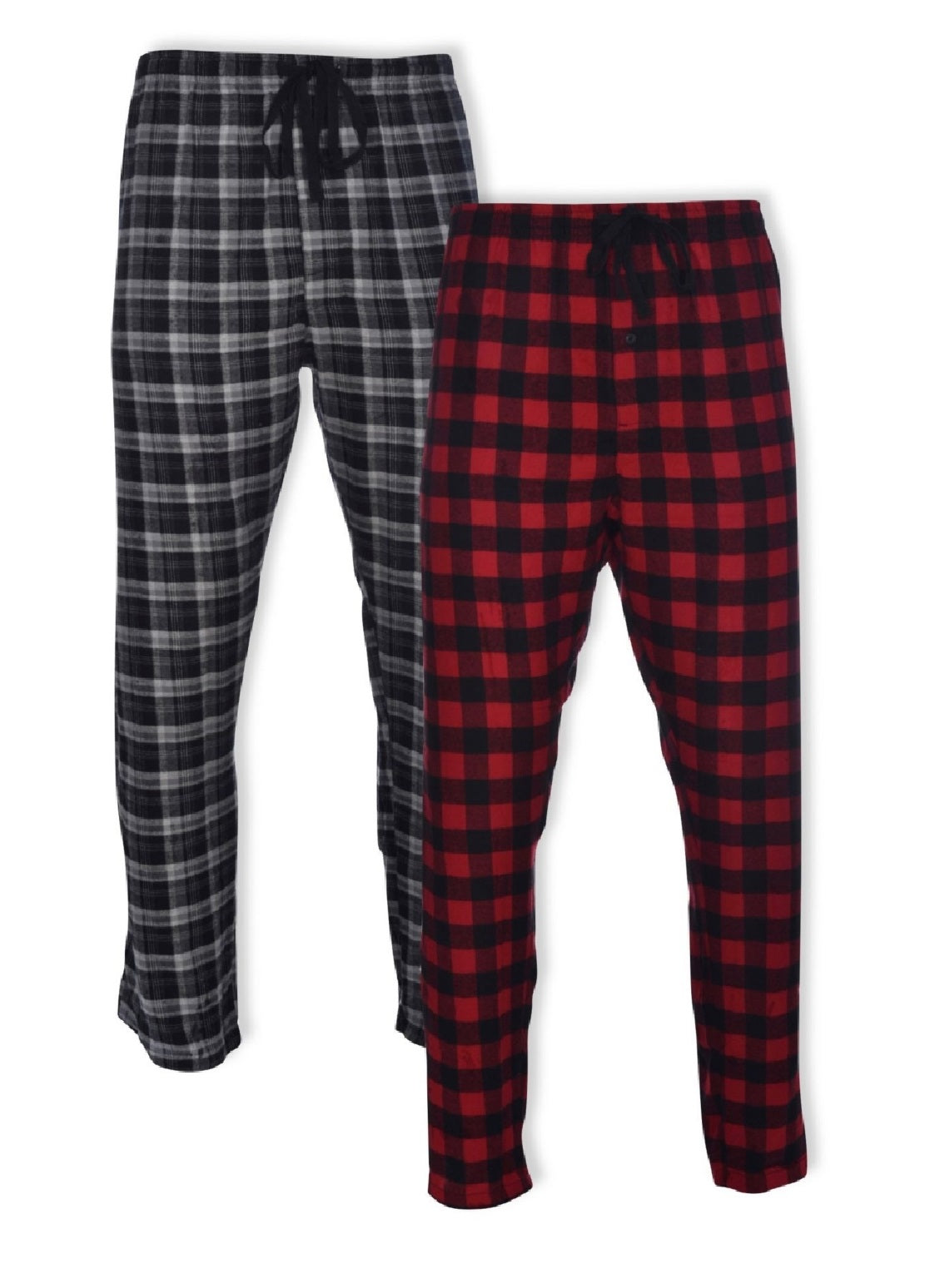 Calça de dormir de flanela masculina Hanes, pacote com 2, marrom, tamanho XXX-G