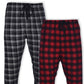 Calça de dormir de flanela masculina Hanes, pacote com 2, marrom, tamanho XXX-G