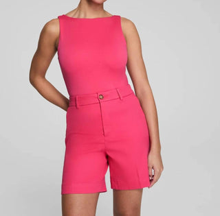 Spanx - Camiseta de gola alta em jersey liso