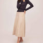 Fifteen Twenty - Blythe Faux Suede Midi Skirt