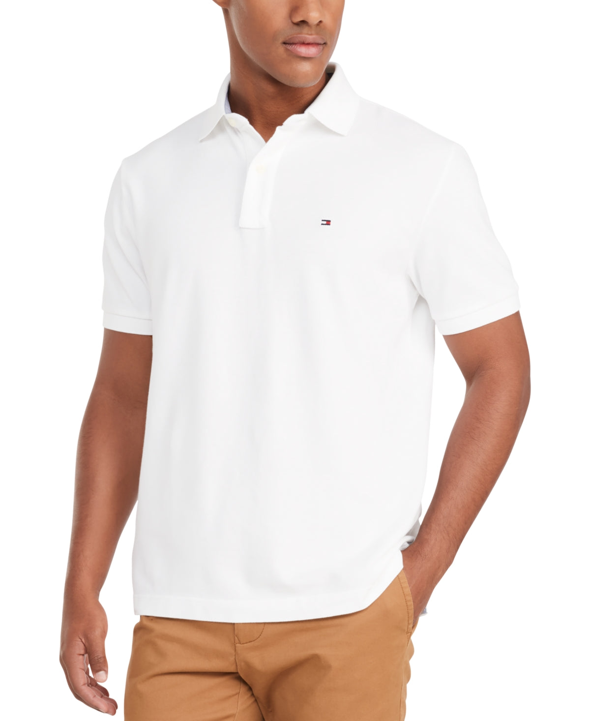 Camiseta Tommy Hilfiger Classic Fit Masculina Branca Tamanho P