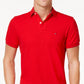 Tommy Hilfiger Classic Fit Ivy Polo Masculino Vermelho Tamanho Grande