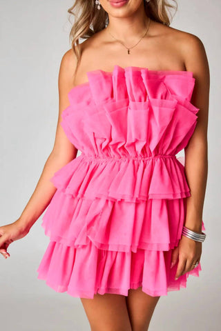 Buddylove - Vestido curto de tule com estampa de pó