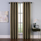 Cortina blackout listrada para ambientes internos Curtainworks Malta, tamanho bronze, 50 x 108