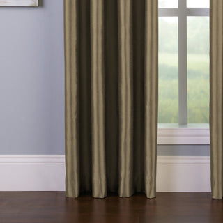 Cortina blackout listrada para ambientes internos Curtainworks Malta, tamanho bronze, 50 x 108