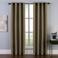 Cortina blackout listrada para ambientes internos Curtainworks Malta, tamanho bronze, 50 x 108