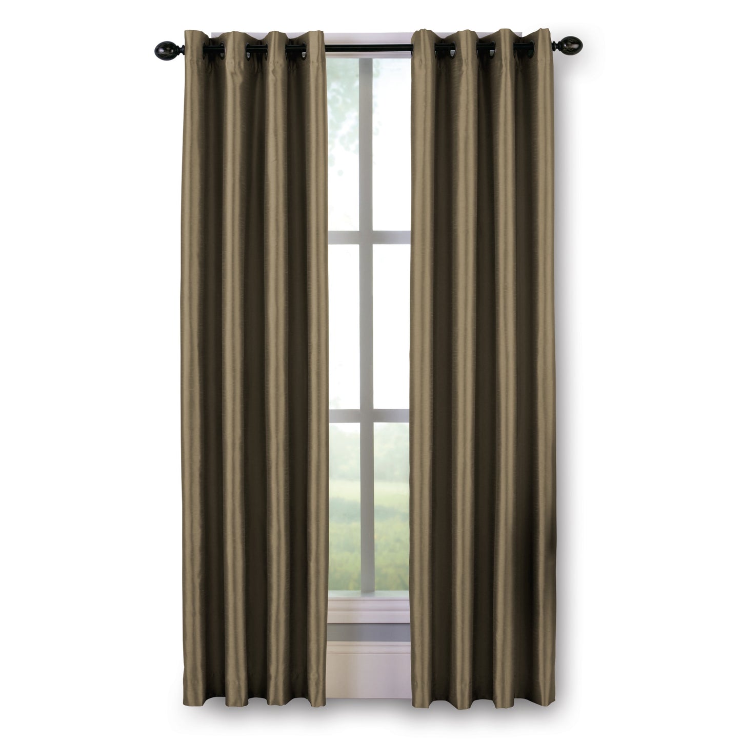 Cortina blackout listrada para ambientes internos Curtainworks Malta, tamanho bronze, 50 x 108