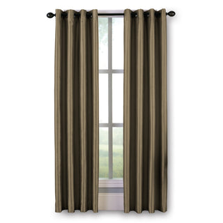 Cortina blackout listrada para ambientes internos Curtainworks Malta, tamanho bronze, 50 x 108