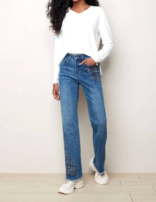Charlie B - Multicolor Stitching Jeans
