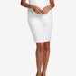 Vestido tubinho texturizado feminino Tommy Hilfiger, branco, tamanho 8