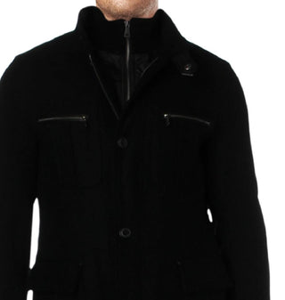 Cole Haan Men's Melton Jacket Gray Size Medium