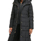 Cole Haan Box Quilt Down Puffer Coat Feminino Preto Tamanho Grande