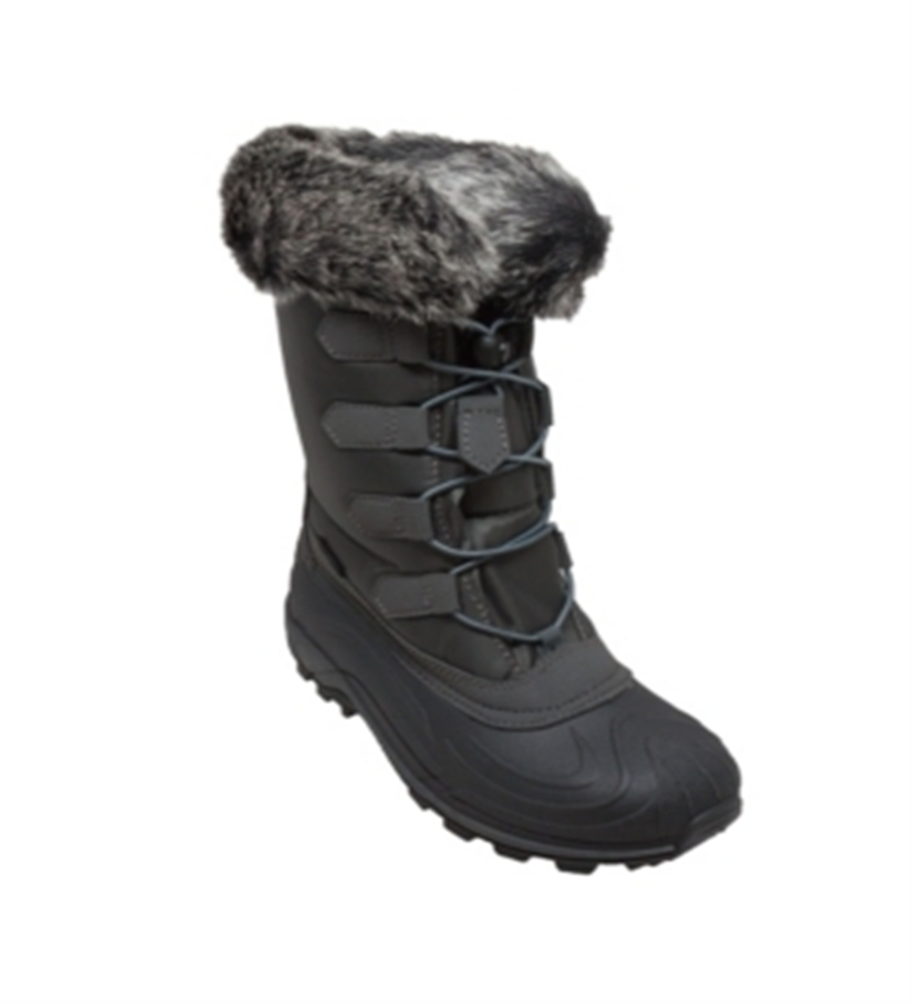 Botas de inverno femininas de náilon Winter Tecs, cinza, tamanho 11M