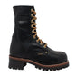 Bota Logger Adtec Masculina 9 Resistente à Água com Biqueira de Aço, Preta, Tamanho 9 W