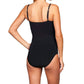 Kallure - Twist Front Underwire One Piece Swimsuit