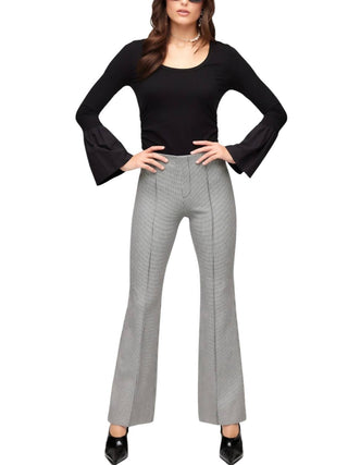 Fifteen Twenty - Calça Bootcut Emerson Pied-de-poule