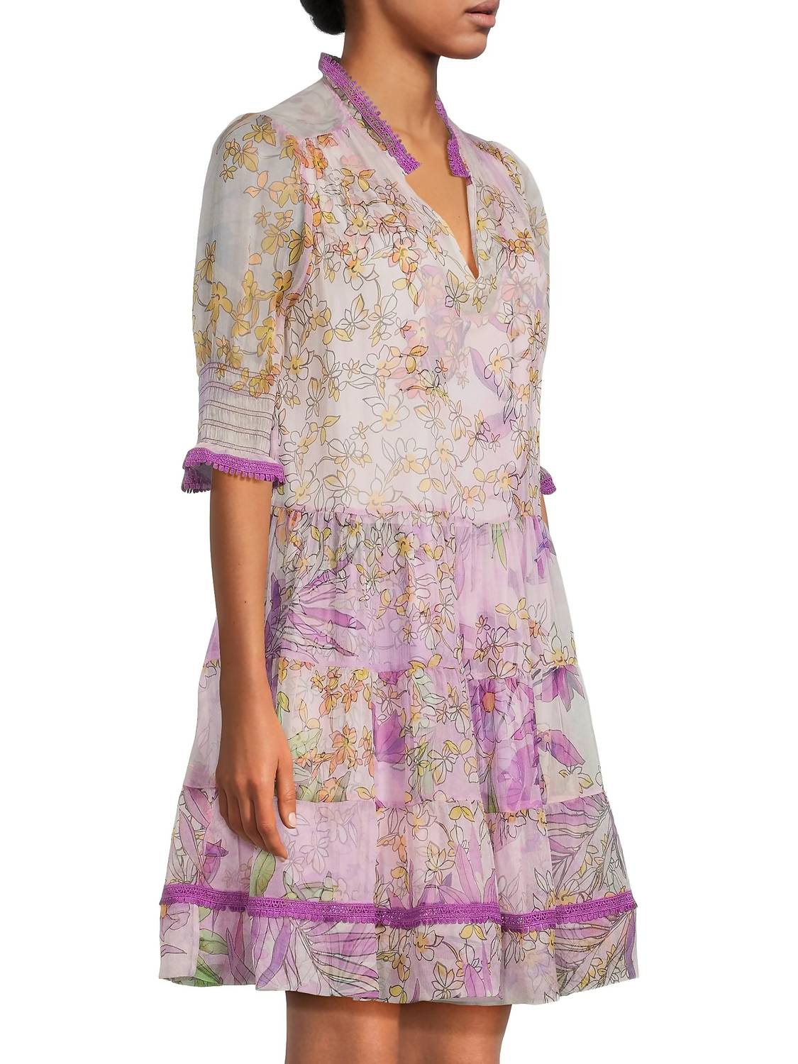 Johnny Was - ABBEY TIERED MINI DRESS