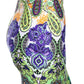 Saia lápis feminina com estampa paisley colorida White Mark, verde, tamanho grande