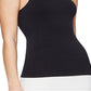 BCBGMAXAZRIA Top feminino de malha margarida com decote redondo e camisola, preto, tamanho extrapequeno