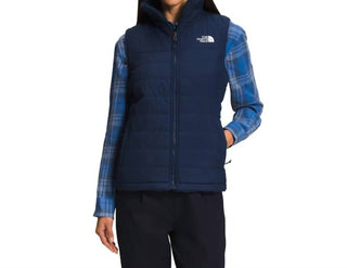 The North Face - Colete reversível com isolamento Mossbud para mulher