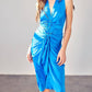 Do+Be - Sleeveless Collar Front Tie Dress