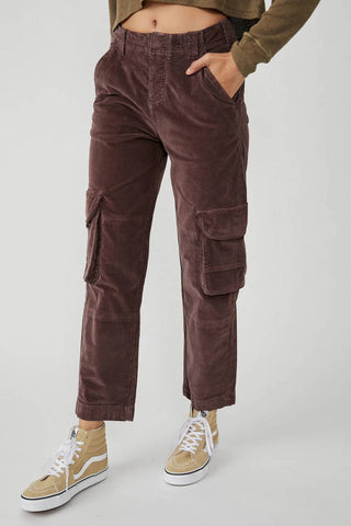 Free People - Calças Cargo Plush Hard Crushin'