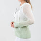 Jss Knits - Women's Ombre Mesh Zip Hoodie