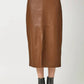 Mystree - Faux Leather Pencil Skirt