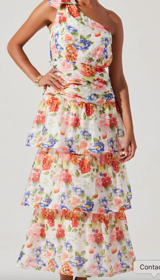 Astr - Vestido longo de um ombro só Natali