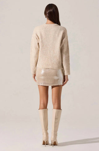 Astr - Darby Sequin Mini Skirt