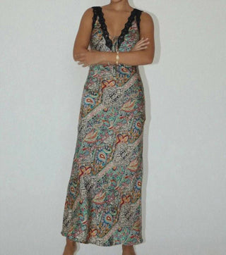 Bailey Rose - Paisley Print Maxi Dress