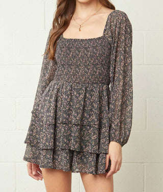 Entro - Square Neck Long Sleeve Romper