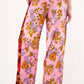 Aratta - Golden Aurela Floral Print Elastic Waist Pants