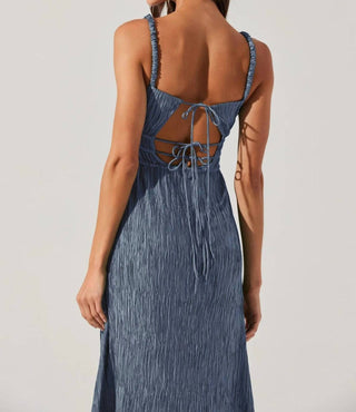 Astr - Neelam Smocked Open Back Dress