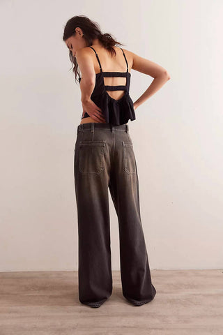 Free People - Calça Jeans Palmer com Punho