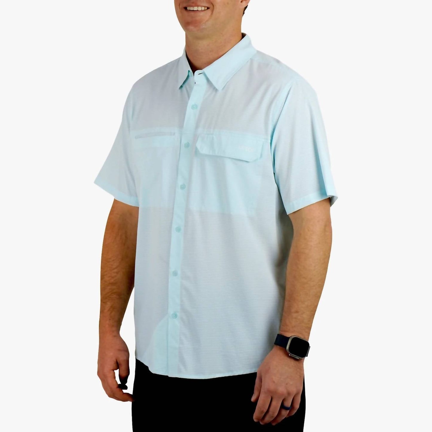 Aftco - Air-o Mesh Short Sleeve Button Down Shirt